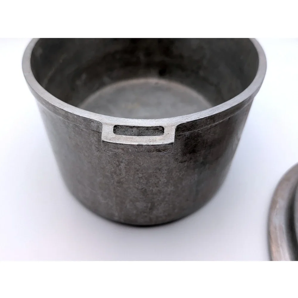 Vintage Miracle Maid G2 Cast Aluminum Oval Roaster Dutch Oven Basting Lid Silver